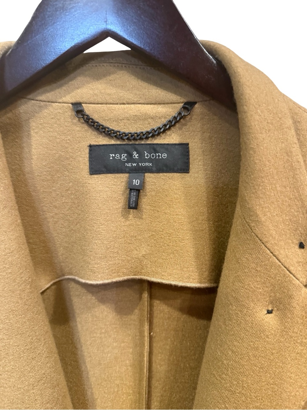 Rag & Bone New York Camel 100% Wool Knit Blazer – Size 10 – Made in USA - Picture 3 of 9